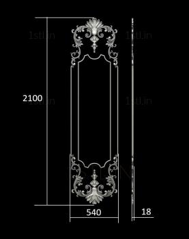 Vertical panel (PV_0421) 3D model for CNC machine